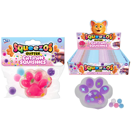 Squishy Cat Paw With Bobble Quantities of 24 Wholesale