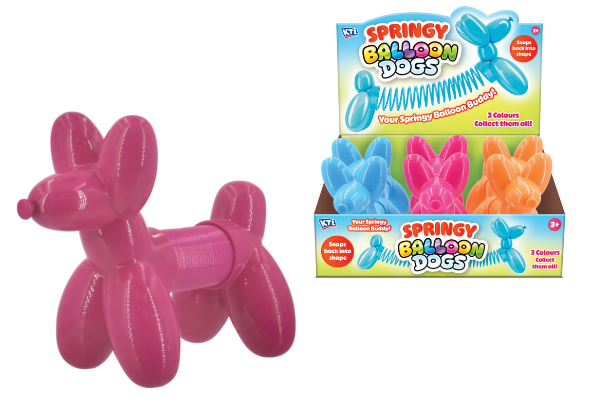 Balloon Spring Dog 15cm Quantities of 6