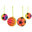 9" 90g Rainbow Balls With Keychain Quantities of 24 Wholesale
