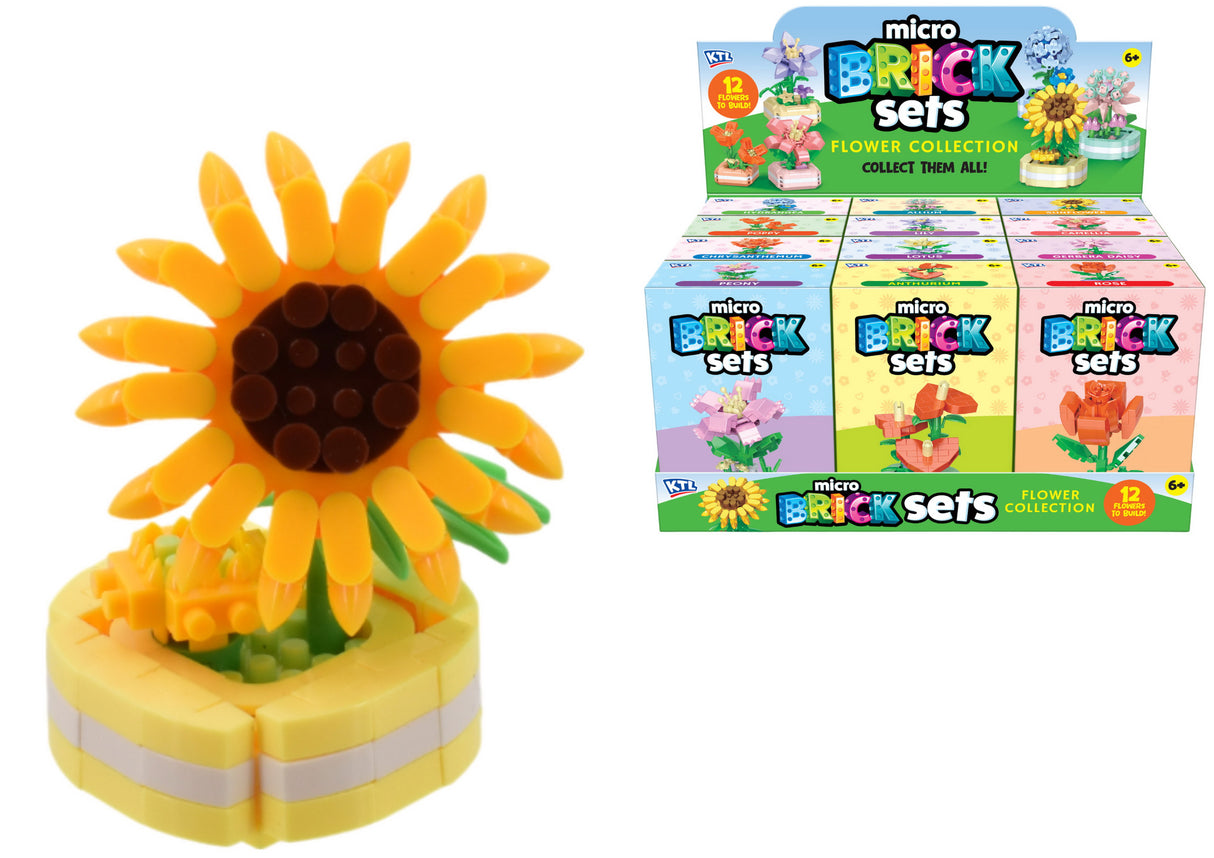 Flower Brick Sets - 12 Assorted Quantities of 12