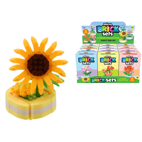 Flower Brick Sets - 12 Assorted Quantities of 12 Wholesale