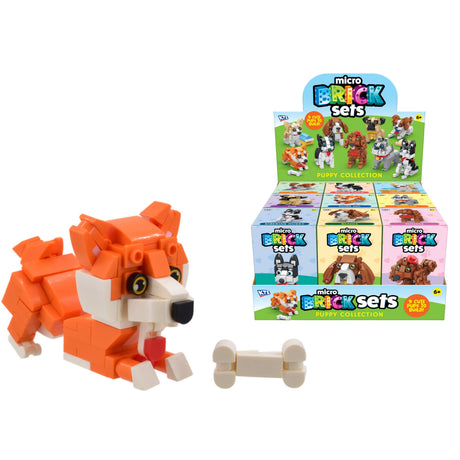 Puppy Brick Sets - 9 Asst Quantities of 9 Wholesale