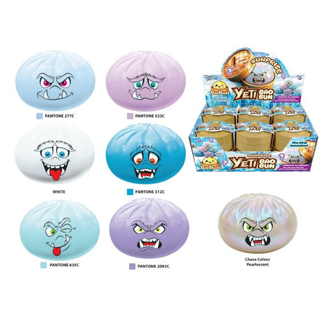 Yeti Squishy Bao Buns In Dumplings Case Quantities of 12 Wholesale