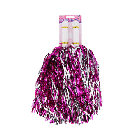 Pink Cheerleader Pom Poms Quantities of 12 Wholesale