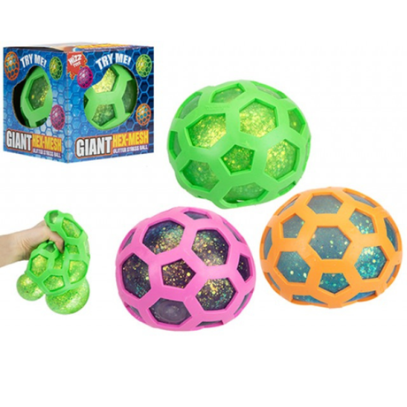 Giant Hex Mesh Glitter Ball Quantities of 6 Wholesale