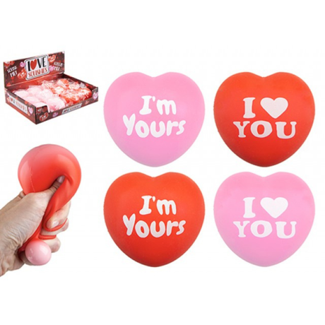 Love Heart Squishy Quantities of 12 Wholesale