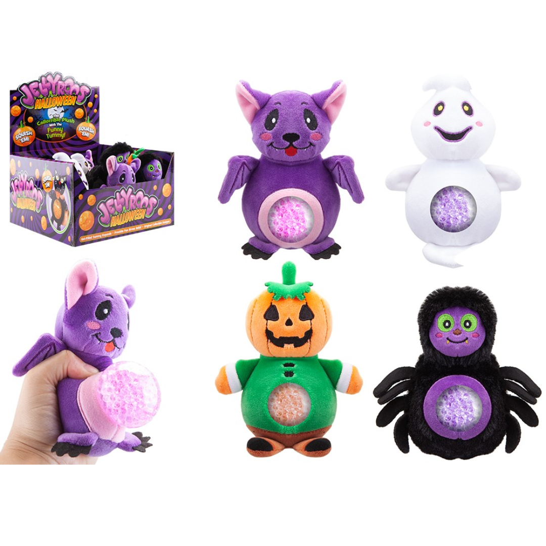15cm Jellyroos Halloween Plush Squish Quantities of 12 Wholesale