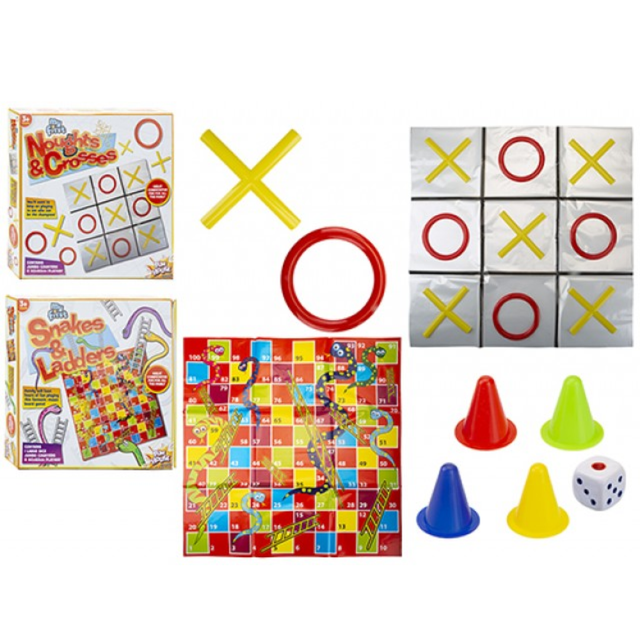 Noughts & Crosses Snakes & Ladders Assorted Quantities of 36 Wholesale