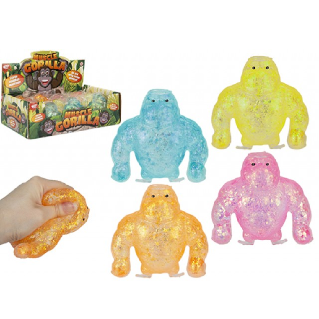 Wizz Toys 9cm Muscle Gorilla Maltose Quantities of 12
