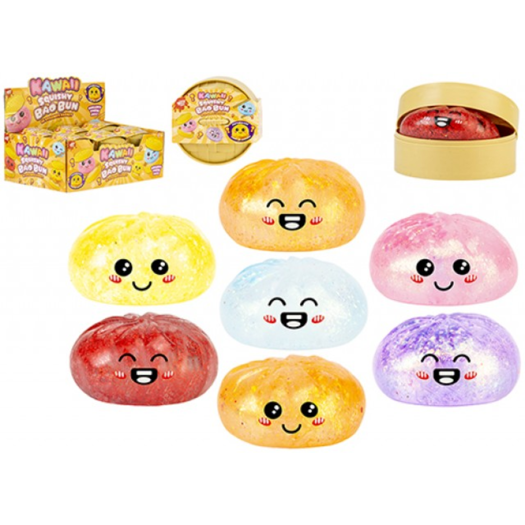 8.5cm Glitter Bao Bun Maltose Dumpling Quantities of 12