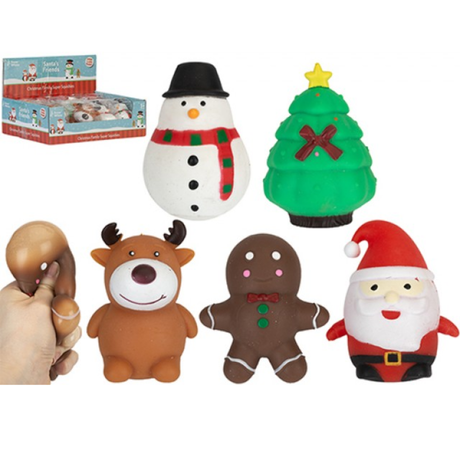 9cm Christmas Squish Assorted Quantitites of 12 Wholesale