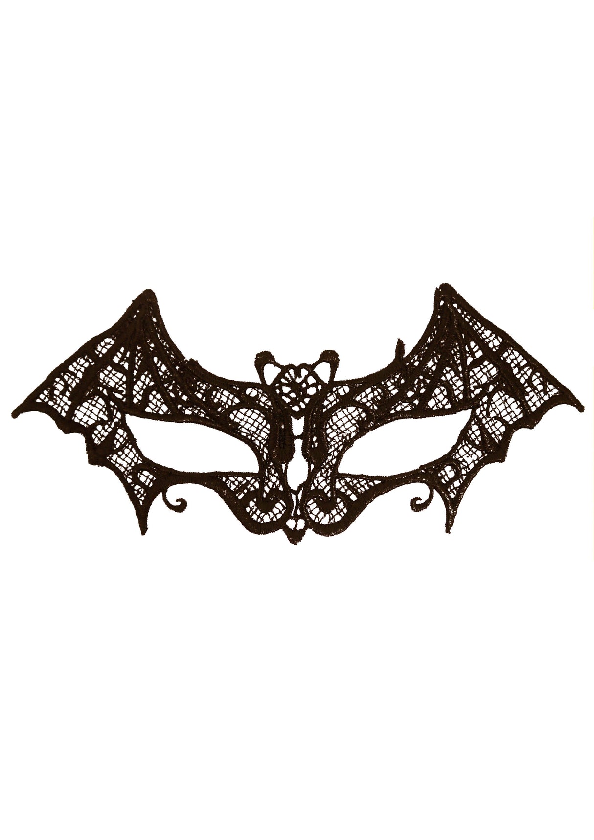 Black Lace Bat Mask Quantities of 12