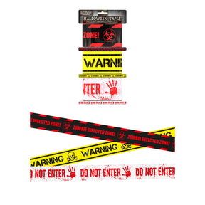 Halloween tape assorted 3m Quantities of 12 Wholesale