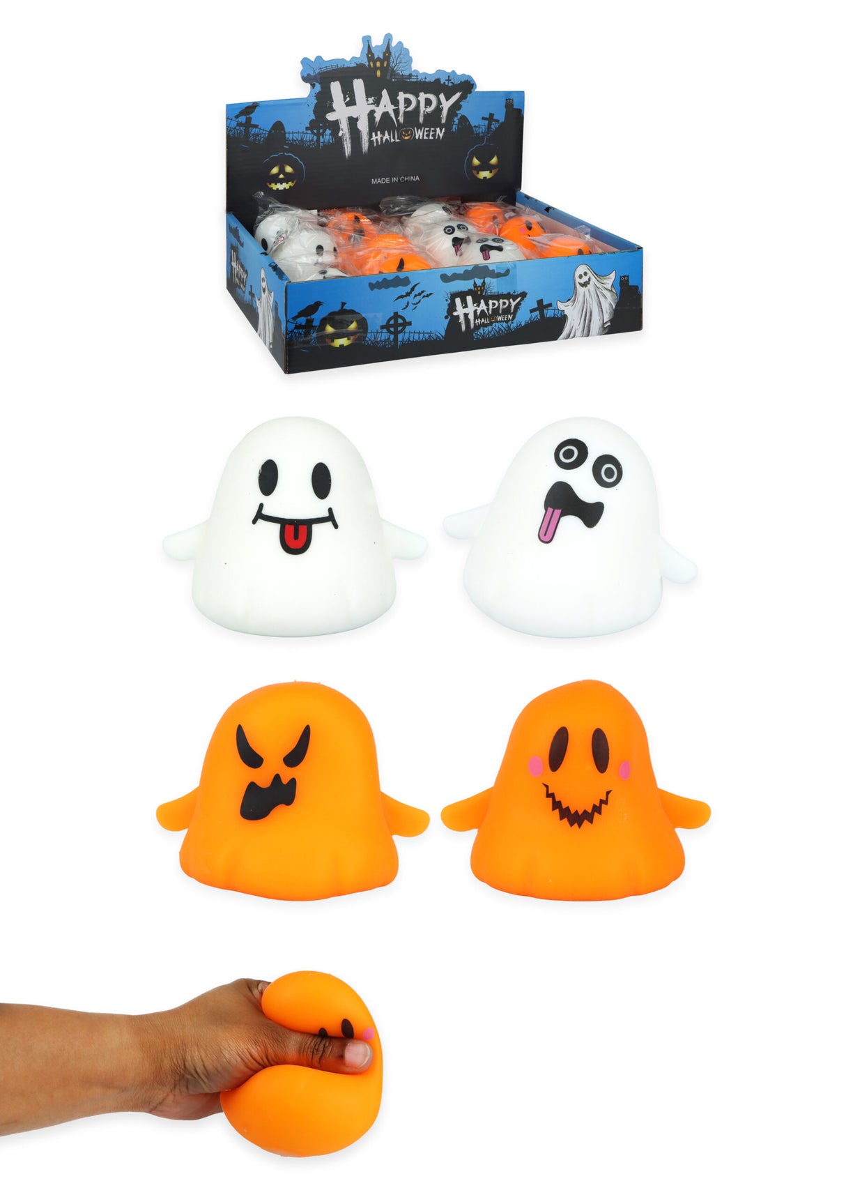 Ghost Squeeze Toy (7cm) Quantities of 12