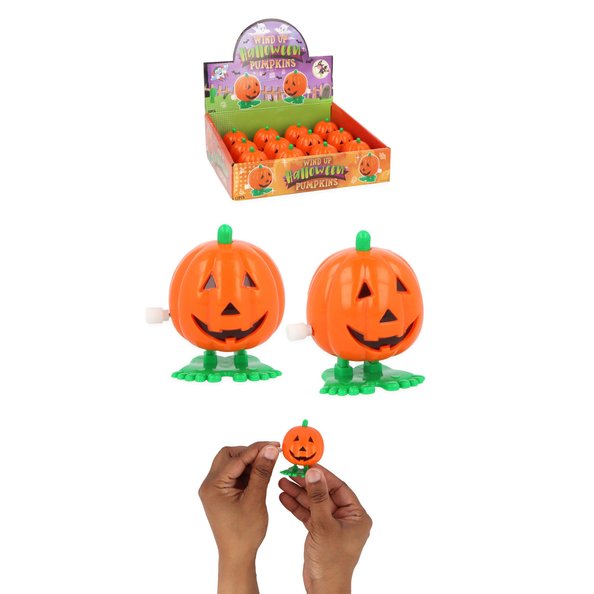 Clockwork Wind Up Pumpkin (5cm) Quantities of 12