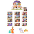 Halloween Block Kits 12 Assorted Designs - Quantitites of 12 Wholesale