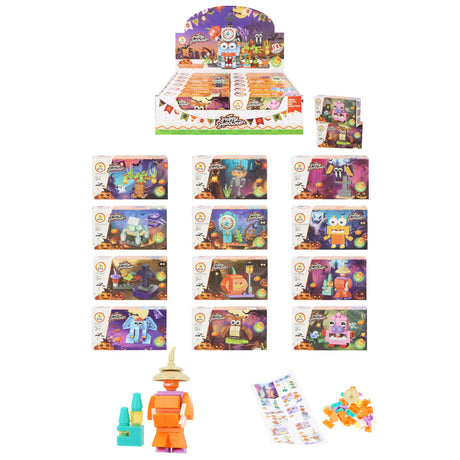 Halloween Block Kits 12 Assorted Designs - Quantitites of 12 Wholesale