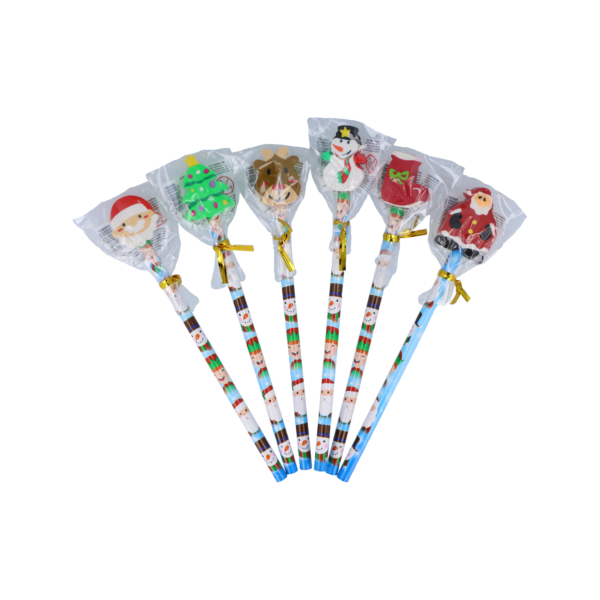 Christmas Pencil with Eraser Toppers - TC Toys