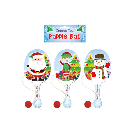 Christmas Paddle Bat with festive holiday designs, perfect for family gatherings.