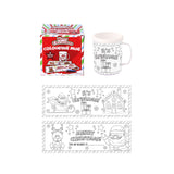 Colour Your Own Christmas Mug (300ml) Quantities of 12 Wholesale