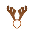 Reindeer Antler Headband (Brown) Quantities of 12 Wholesale