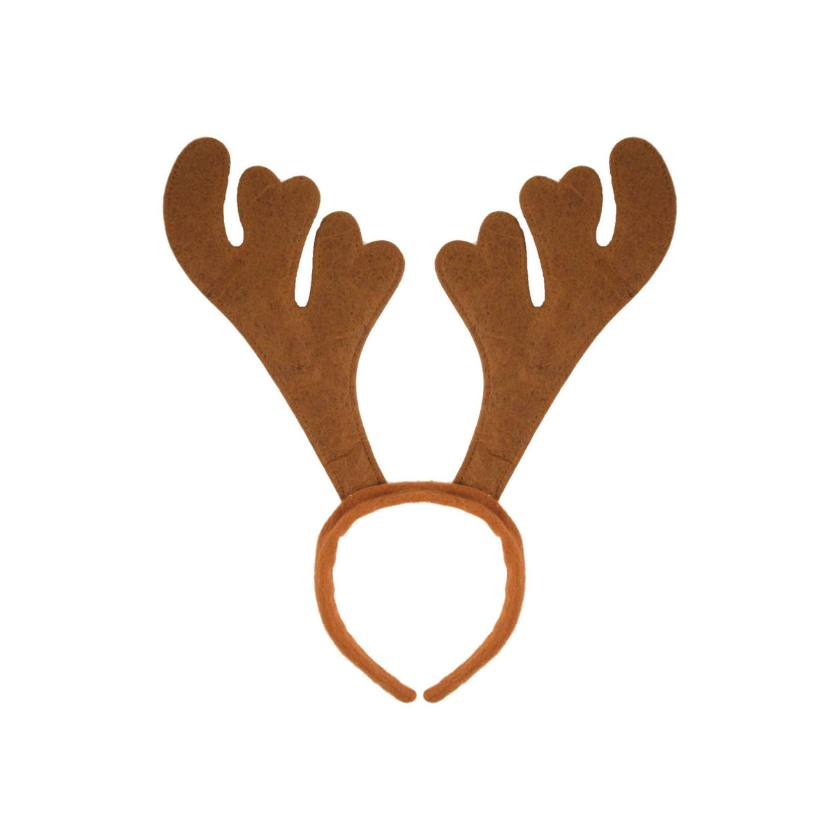 Brown Reindeer Antler Headband for festive occasions.