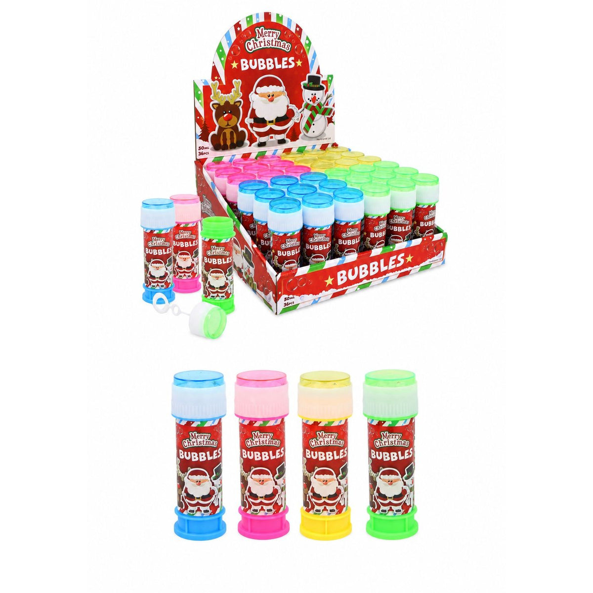Christmas Bubble tubs 50ml Quantities of 36