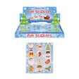 Individually wrapped Christmas Sticker Sheets in CDU Quantities of 120 Wholesale