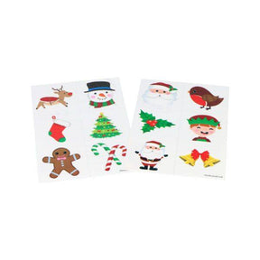 Mini Christmas Temporary Tattoos (4cm) 48 Piece Packs Quantities of 50 Wholesale