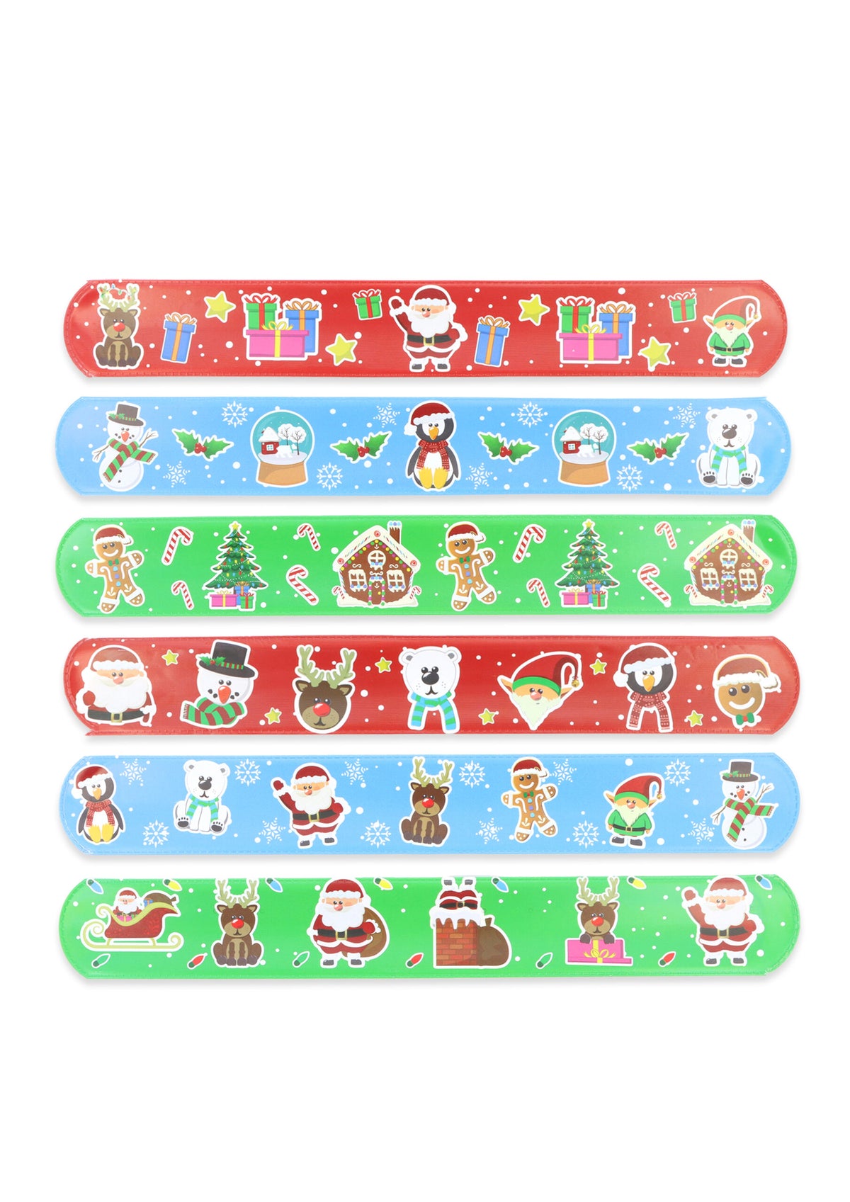 Christmas Slap Bands Quantities of 120