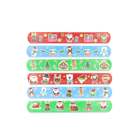 Christmas Slap Bands Quantities of 120 Wholesale