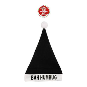 Bah Humbug Christmas Hat Quantities of 12 Wholesale