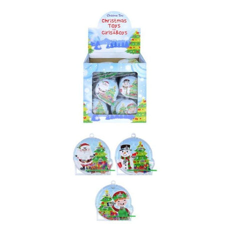 Mini Christmas Pinball Puzzles (3 Assorted Designs) Wholesale