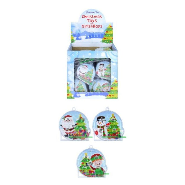 Mini Christmas Pinball Puzzles (3 Assorted Designs) Wholesale
