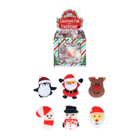 Mini Christmas squishies (5cm) Quantities of 96 Wholesale
