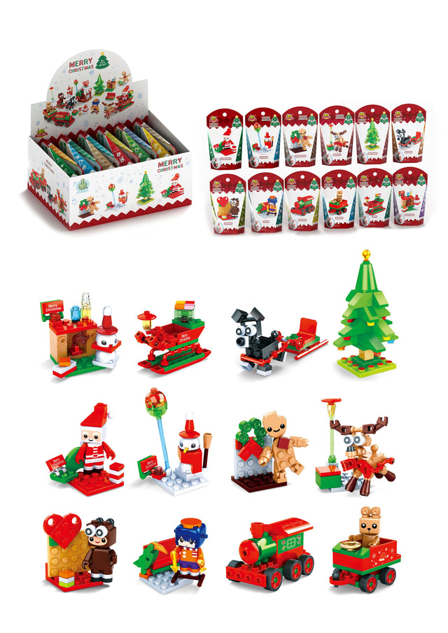 Christmas Block Kits 12 Assorted Designs Quantities of 12 Wholesale