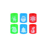 Christmas Mini Springs pack of 6, 3.5cm, festive holiday decorations.