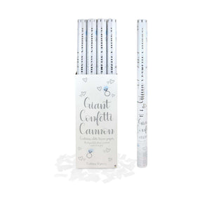 White Confetti Cannon (80cm) Quantities of 12 Wholesale