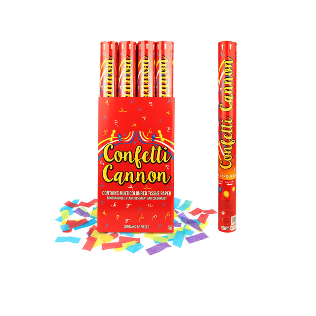 Confetti Cannon 50cm - Quantities of 12 Wholesale