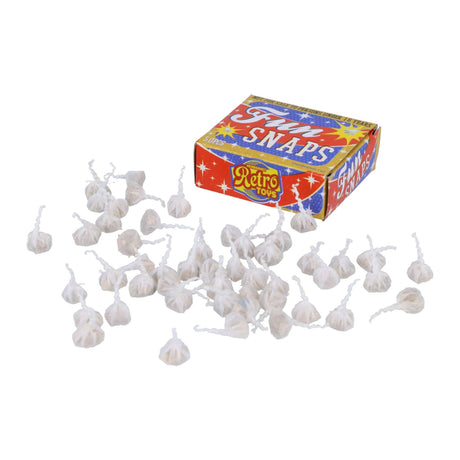 Fun Snaps packaging with scattered snappers.