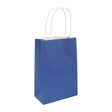 Royal Blue Paper Party Bag with sturdy handles.