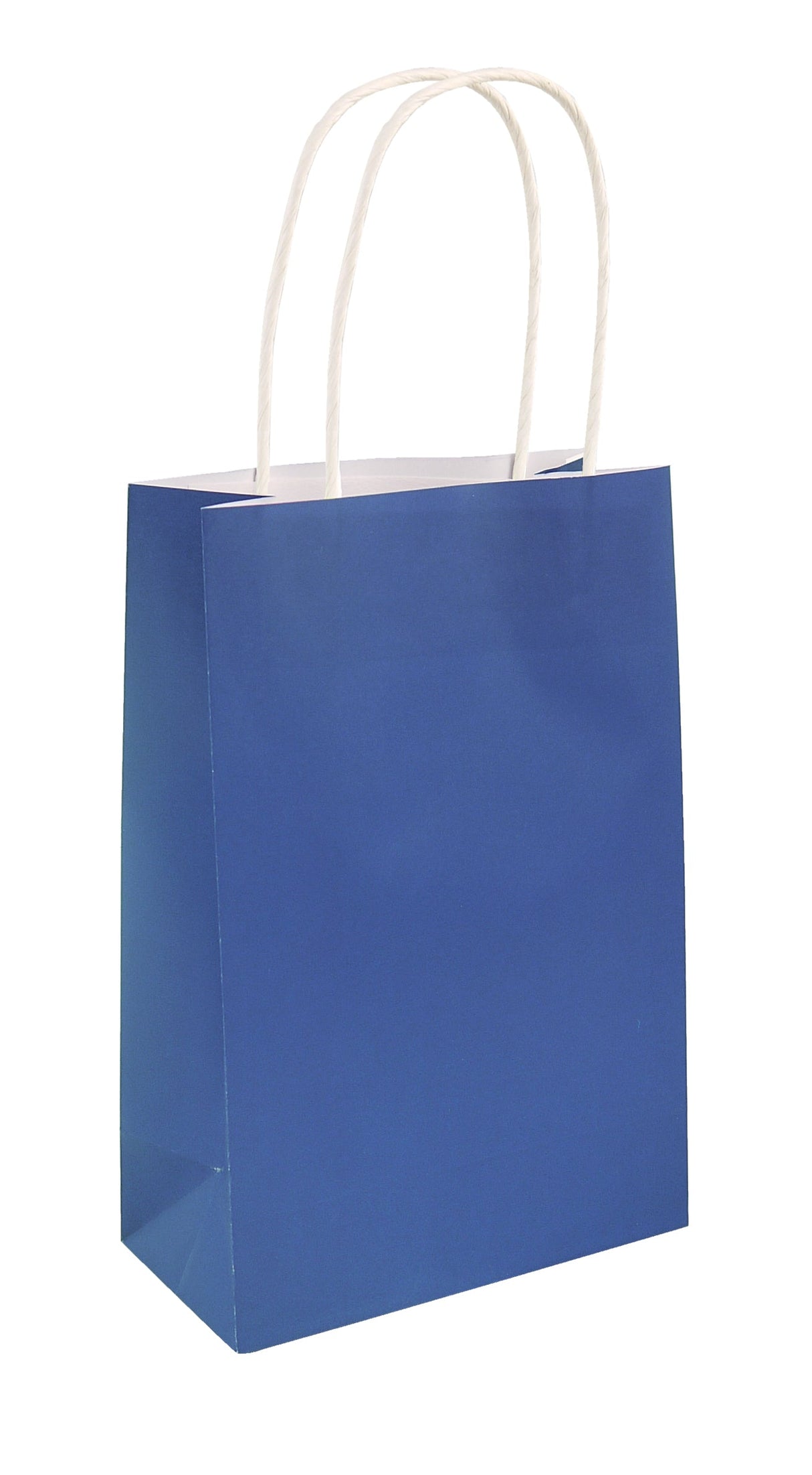 Royal Blue Paper Party Bag with sturdy handles.