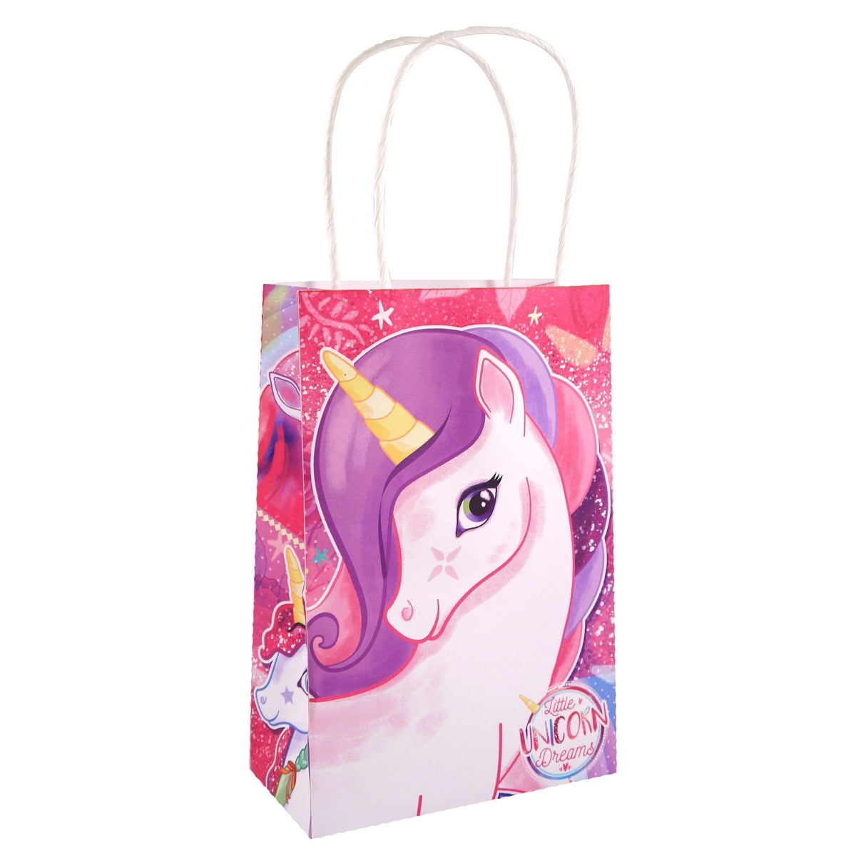 Unicorn Party Bag with colorful design and unicorn illustration.