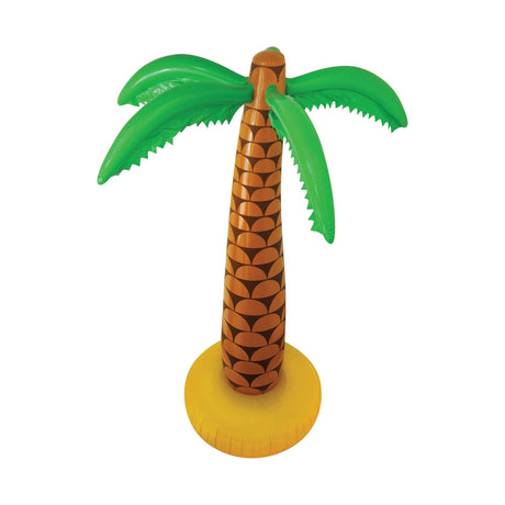 Inflatable palm tree decoration, 168cm, tropical party accessory.