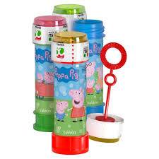 Peppa Pig bubble tubs with wand in assorted colors, 60ml.