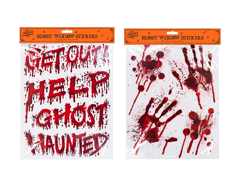 Blood Window Stickers Quantities of 24