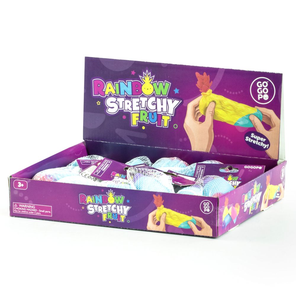 Rainbow Stretchy Fruit Quantities of 12 Wholesale