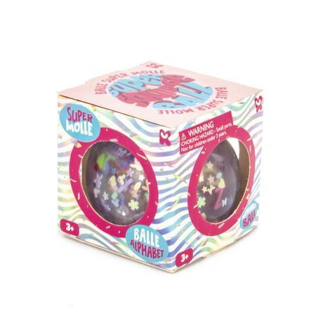 Alphabet Glitter Ball Quantities of 12 Wholesale