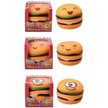 Mega Munch Squishy Burgers Quantities of 12 Wholesale