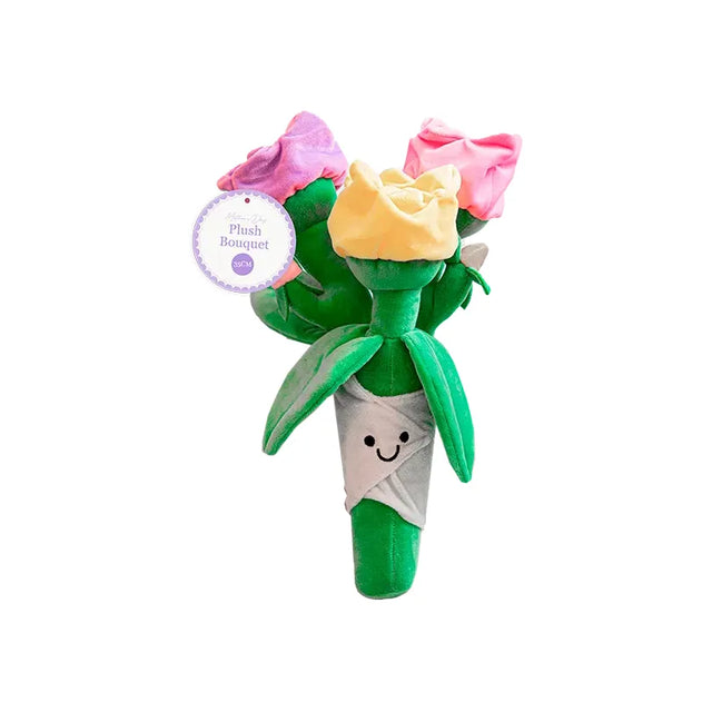Mother's Day Plush Flower Bouquet - (35cm) Quantities of 12 Wholesale